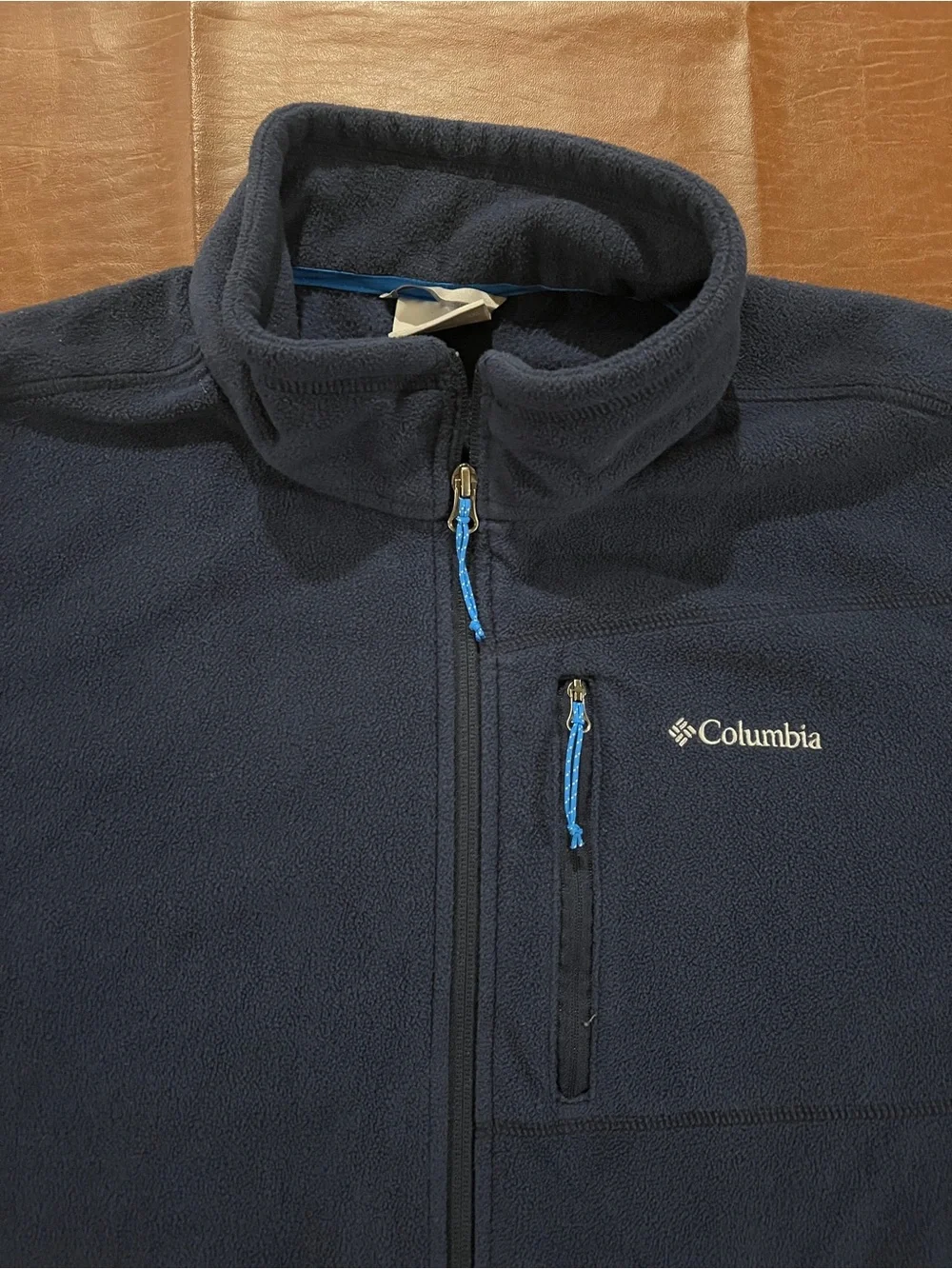 Columbia Full Zip Fleece Jacket Blue - Size 2XL